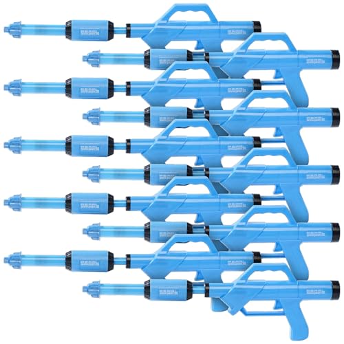 PEARL Starke Wasserpistole: 10er-Set Wasserpistolen mit PET-Flaschen-Anschluss (Wasserpistole hohe Reichweite, Wasser-Spielzeugpistolen, Flaschenhalter) von PEARL