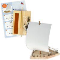 Holzbauset Schiff, 1 Bastelset für Kinder, kleines Geburtstagsgeschenk