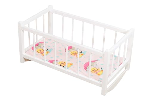 HOLZBETT WEIß Schaukelpferd für Puppen SPIEGEL Spielzeug für Kinder HOLZBETT WEIß Schaukelpferd für Puppen SPIEGEL Spielzeug für Kinder von PEEWIT