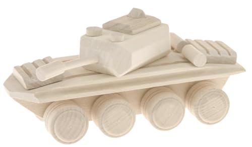 PEEWIT Panzer Holztransporter für Decoupage Holzspielzeug für Kinder von PEEWIT
