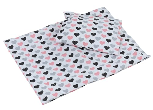 PEEWIT Set Bettwäsche Puppe Teddybär Puppen Wagen in Herzen klein für Kinder PEEWIT Set Bettwäsche Puppe Teddybär Puppen Wagen in Herzen klein für Kinder von PEEWIT