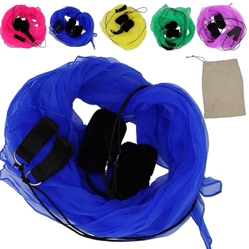 Jonglieren Poi Schal Poi, Tail Poi, Praxis Jonglieren Spinning Poi Soft Heads Spiral Pois Übungsset, geeignet für Anfänger und Profis (Blau) von PEHHAH