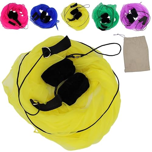 Jonglieren Poi Schal Poi, Tail Poi, Praxis Jonglieren Spinning Poi Soft Heads Spiral Pois Übungsset, geeignet für Anfänger und Profis (gelb) von PEHHAH