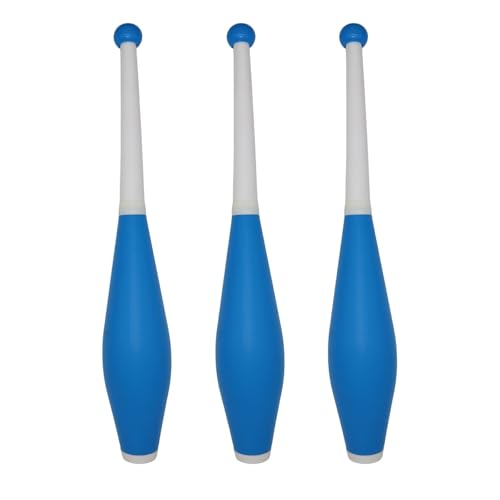 Juggling Clubs, 53 cm lang, Acrobatic Stick Support Leichtgewicht Anfänger Acrobatic Club Portable Performance Stick Training (3 Stück) (blau) von PEHHAH