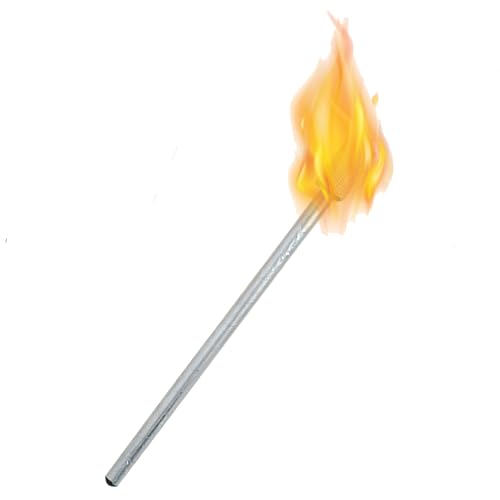 PEHHAH Feuerfressende Fackel, 37 cm lang, Gewicht 45 g, Feueratmung, Spucken, Gebläse, Zirkus, Fluss, Tanzrequisite - Für Festivals & Aufführungen von PEHHAH