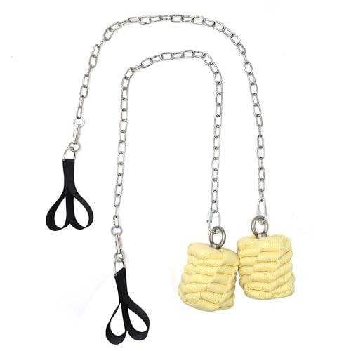 PEHHAH Fire Poi Set - 7,5 cm gewebte Kevlar MoonBlaze Köpfe - 2er Set - Twist Link Kette - Fließen, Drehen, Zirkus, Tanzrequisite - für Festivals & Aufführungen PEHHAH Fire Poi Set - 7,5 cm gewebte Kevlar MoonBlaze Köpfe - 2er Set - Twist Link Kette - Fließen, Drehen, Zirkus, Tanzrequisite - für Festivals & Aufführungen von PEHHAH