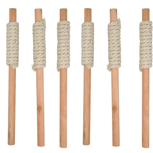 PEHHAH Spuckende Feuerfackel, Einweg-Fackel, kleine Größe, Gesichtswechsel-Requisite, Bühnenleistung, ölfreie Taschenlampe, echte Feuerrequisite (6 Stück) von PEHHAH