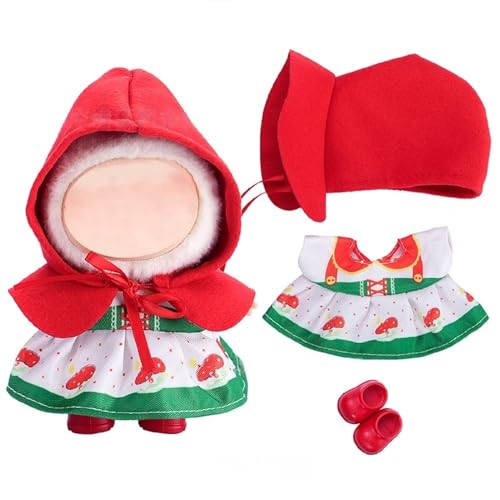 Puppe Kleidung Set Für 15 Cm/17 cm Große Puppen, Weihnachtsoutfits + Accessoires (ohne Puppe), Geschenkidee Für Mädchen Und Jungen (Style 6) von PEIHUODAN