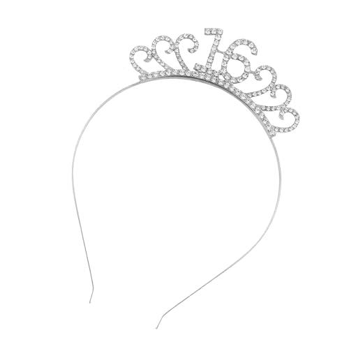 PEILINZE Geburtstags-Kopfbedeckung, luxuriös, hell, 16 Haarreifen, strapazierfähig, Geburtstagsparty, eleganter Festzug, Strass, Kristall, Geburtstagskostüm, Kopfbedeckung PEILINZE Geburtstags-Kopfbedeckung, luxuriös, hell, 16 Haarreifen, strapazierfähig, Geburtstagsparty, eleganter Festzug, Strass, Kristall, Geburtstagskostüm, Kopfbedeckung von PEILINZE