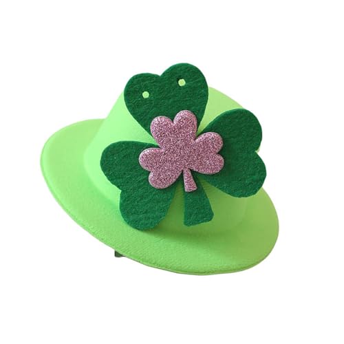 PEILINZE StPatricks Day Grüner Zylinder Hut Haarspange Festival Irish National Day Kostüm Zubehör Hut für Feier und Partys PEILINZE StPatricks Day Grüner Zylinder Hut Haarspange Festival Irish National Day Kostüm Zubehör Hut für Feier und Partys von PEILINZE