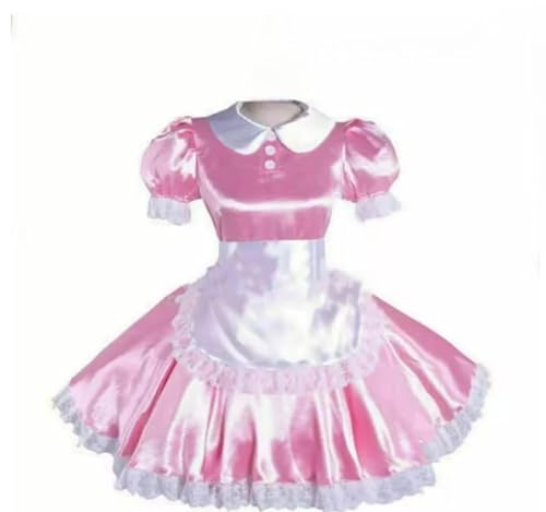 PEIXUEZZHENG Sissy Pinkes Kleid, Dienstmädchen-Cosplay-Kostüme, kann individuell angepasst werden, Rosa, Größe XXL PEIXUEZZHENG Sissy Pinkes Kleid, Dienstmädchen-Cosplay-Kostüme, kann individuell angepasst werden, Rosa, Größe XXL von PEIXUEZZHENG