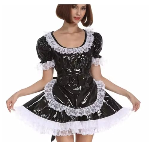 PEIXUEZZHENG Weißes Spleißmädchen-Cosplay für Damen, Lolita-Minikleid, Verkleidung mit Schürze, Rosa, Größe M PEIXUEZZHENG Weißes Spleißmädchen-Cosplay für Damen, Lolita-Minikleid, Verkleidung mit Schürze, Rosa, Größe M von PEIXUEZZHENG