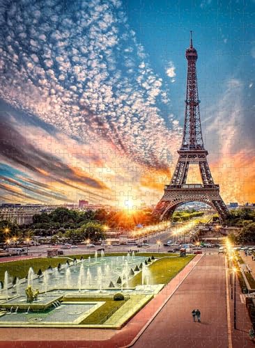 1000 Teile Puzzle Eiffelturm Geschenk Für Die Ganze Familie Herausfordernde Spiele Heimdekoration Geschenke von PEKNUX
