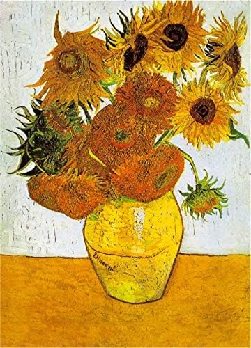1000 Teile Puzzle – Stillleben: Vase Mit Fünfzehn Sonnenblumen – Berühmte Gemäldeserie – Puzzles Für Erwachsene von PEKNUX