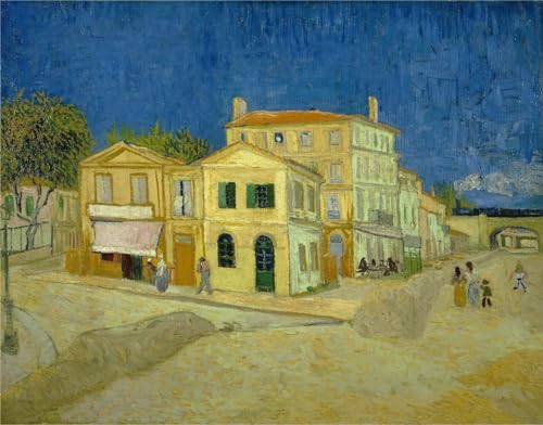 1000 Teile Puzzle – Van Gogh: Vincents Haus In Arles – Berühmte Gemäldeserie Das Gelbe Haus – Puzzles Für Erwachsene Spielzeug von PEKNUX