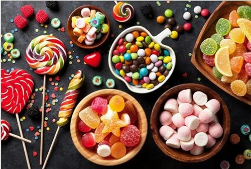1000 Teile Weiche Süßigkeiten Süßigkeiten Das Holzpuzzle-Puzzle Für Erwachsene Lernspielzeug von PEKNUX
