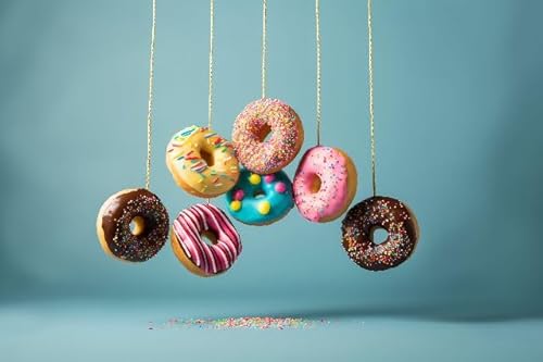 Puzzle Für Erwachsene 1000 Teile Bunte Donuts Familien-Herausforderungsspiele Heimdekoration Geschenke von PEKNUX