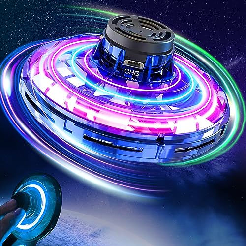 Flying Spinner Mini Drone, Infinity UFO Mini Drohne für Kinder Erwachsene, Fliegender Boomerang Orbi Neovany Fidget Spiner Spielzeug, Coole Sachen Geschenk für Jungen Mädchen Teenager 8 9 10+ Jahren von PEKOIU