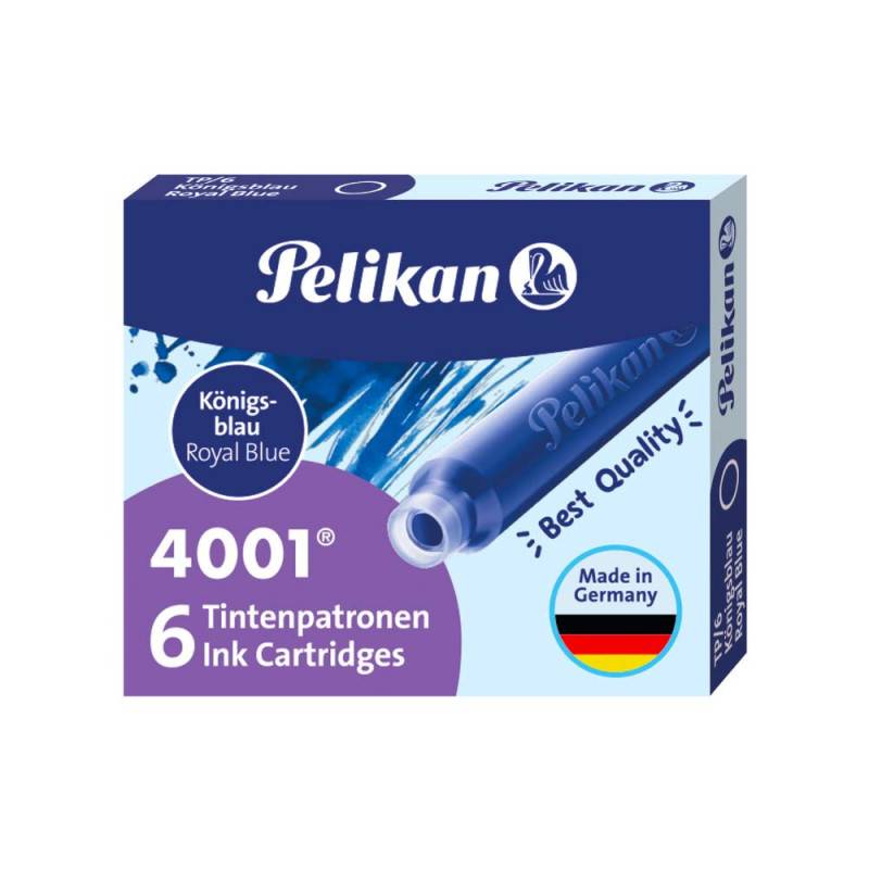 PELIKAN Füllerpatronen Tintenpatronen - TP/6 Tinte 4001 - 6 Stück, Farbe kšnigsblau PELIKAN Füllerpatronen Tintenpatronen - TP/6 Tinte 4001 - 6 Stück, Farbe kšnigsblau von PELIKAN