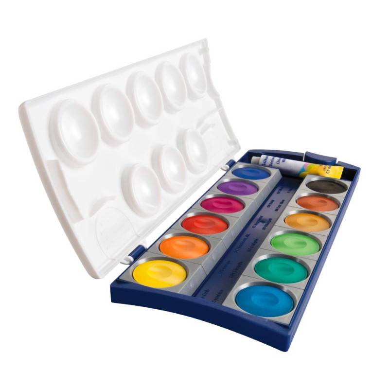 PELIKAN Farbkasten 735 + 1 Tube Deckweiß, PELIKAN Farbkästen 12 Farben, blau PELIKAN Farbkasten 735 + 1 Tube Deckweiß, PELIKAN Farbkästen 12 Farben, blau von PELIKAN