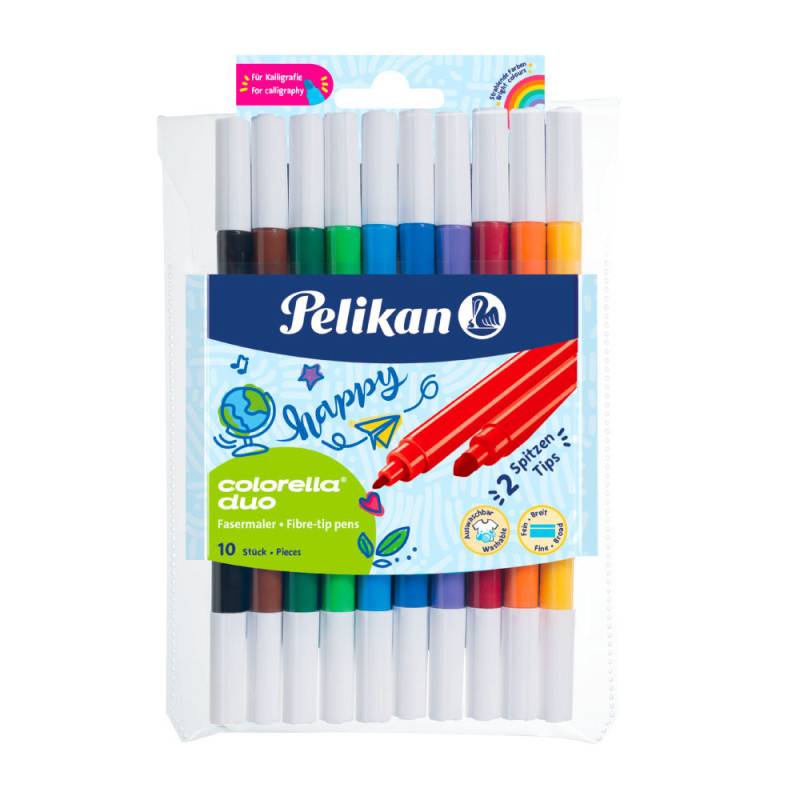 PELIKAN Filzstift Colorella® Fasermaler, Sets 10er Set im Etui von PELIKAN