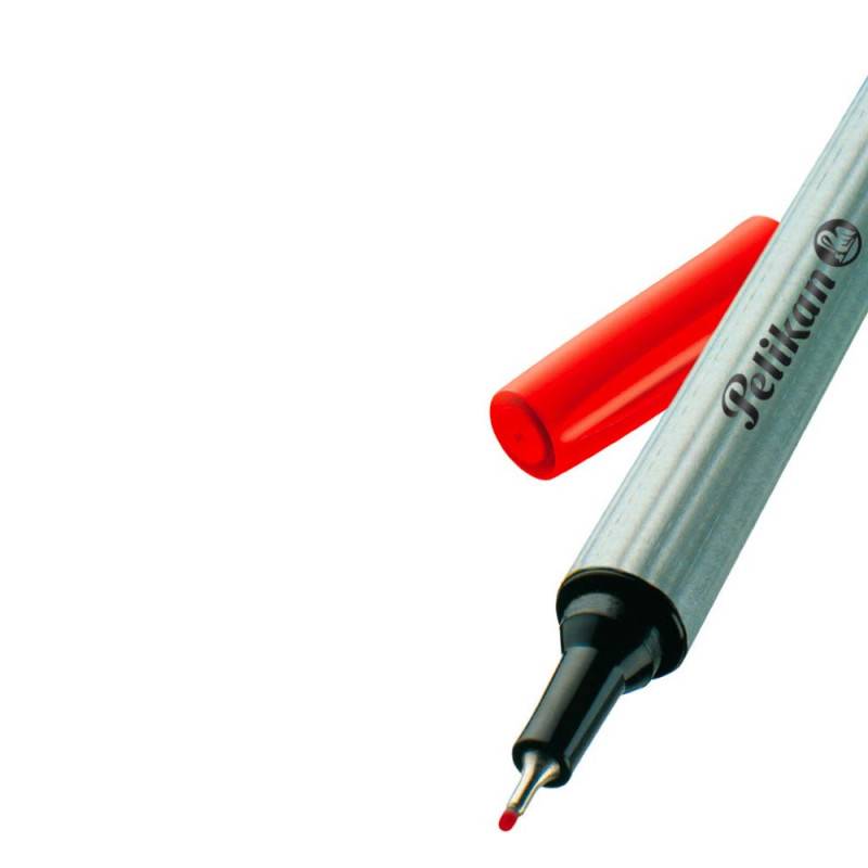 PELIKAN Fineliner 96, Farbe rot von PELIKAN