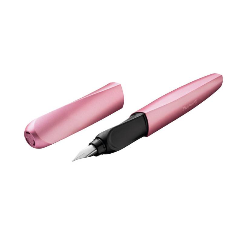 PELIKAN Füller Twist für Rechts- & Linkshänder - Feder M, Farbe rosé von PELIKAN