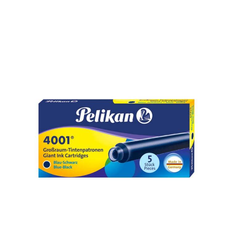 PELIKAN Großraum Füllerpatronen Tintenpatronen - GTP/5 Tinte 4001 - 5-Stück, Farbe blauschwarz PELIKAN Großraum Füllerpatronen Tintenpatronen - GTP/5 Tinte 4001 - 5-Stück, Farbe blauschwarz von PELIKAN