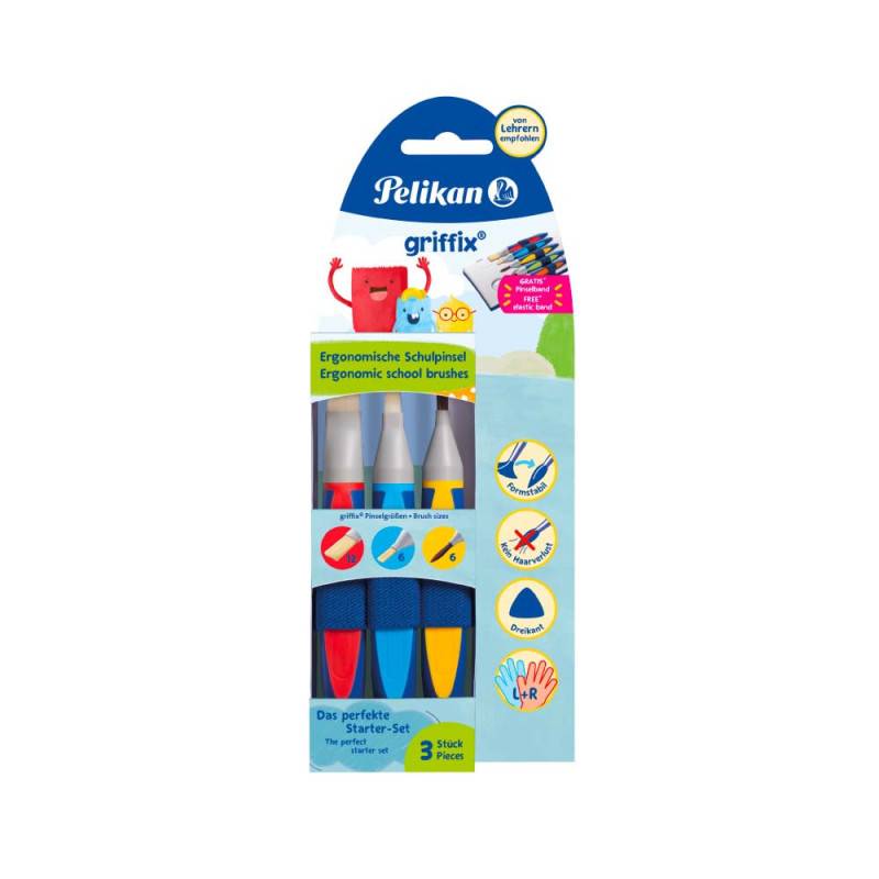 PELIKAN Pinsel griffix® - Haarpinsel & Borstenpinsel, Sets 3er Set von PELIKAN
