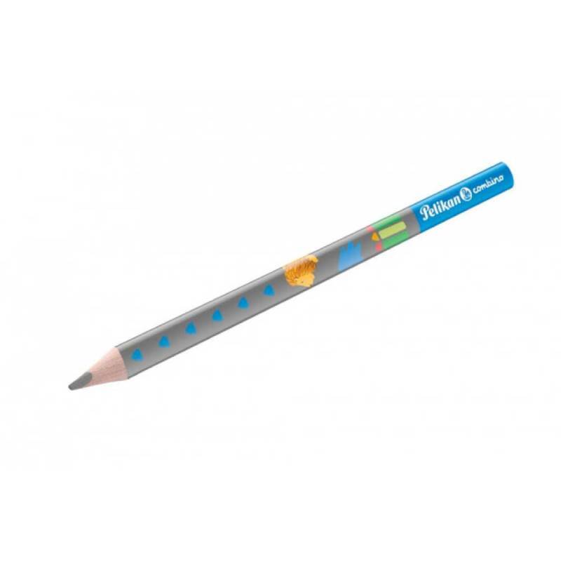 PELIKAN Schreiblernbleistift combino® - rechts- und linkshändig dreikant, Sets Einzeln, Farbe blau von PELIKAN