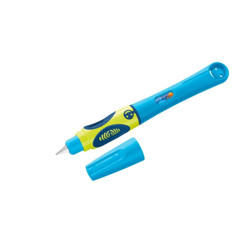 PELIKAN Schulfüller Griffix, Händigkeit linkshändig, Federbreite Feder L (Linkshänderfeder), Farbe neonblau von PELIKAN