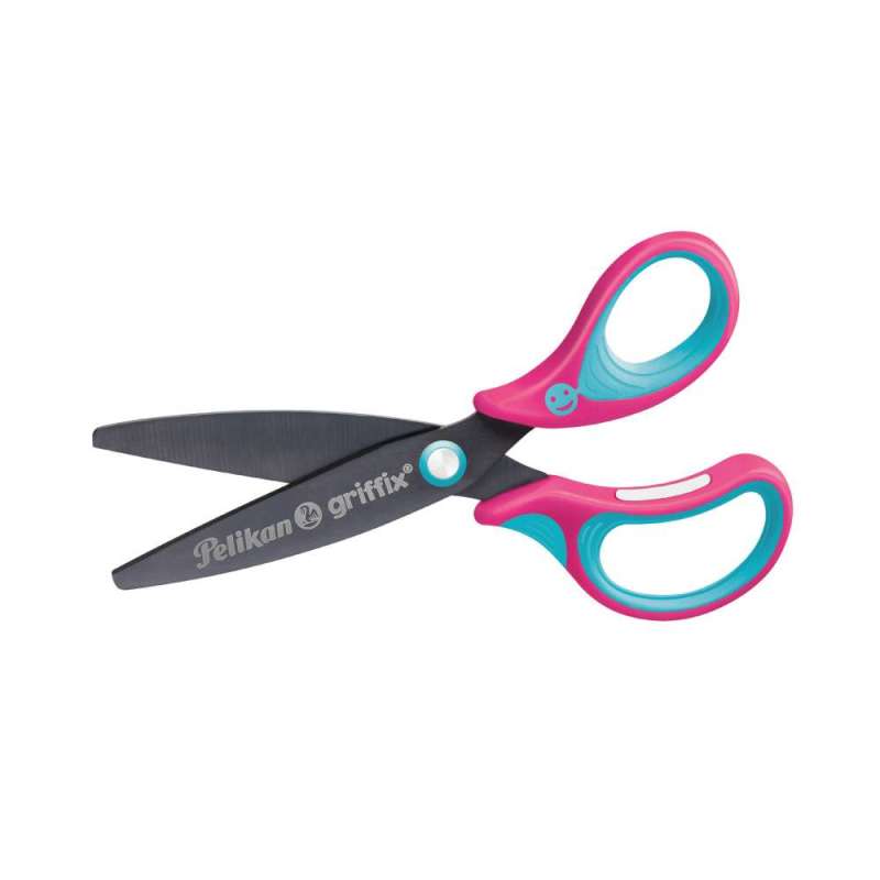 PELIKAN Schulschere griffix®, Länge (cm) 14 cm, Händigkeit rechtshändig, Spitze abgerundet, Farbe lovely pink von PELIKAN