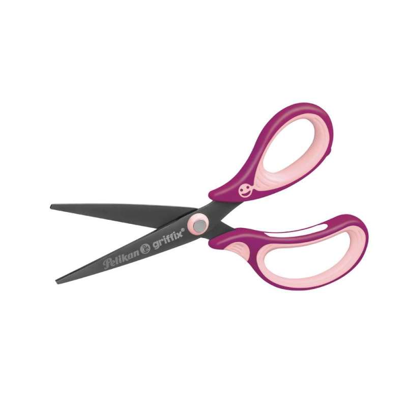 PELIKAN Schulschere griffix®, Länge (cm) 15 cm, Händigkeit rechtshändig, Spitze spitz, Farbe sweetberry von PELIKAN