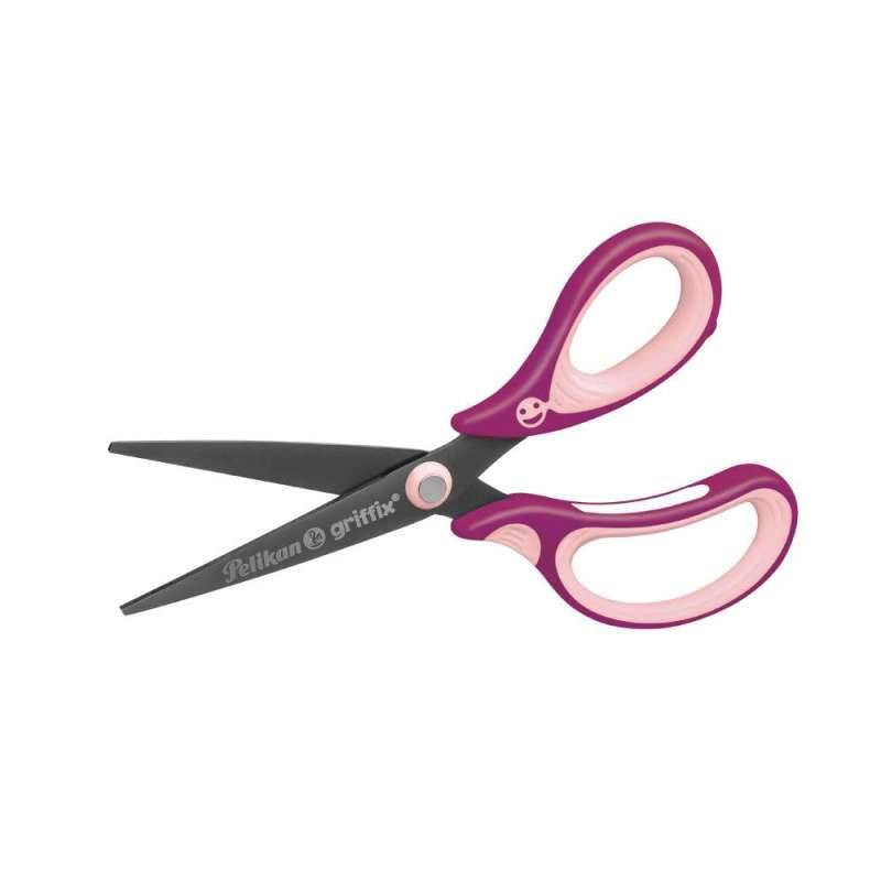 PELIKAN Schulschere griffix®, Länge (cm) 15 cm, Händigkeit rechtshändig, Spitze spitz, Farbe sweetberry von PELIKAN