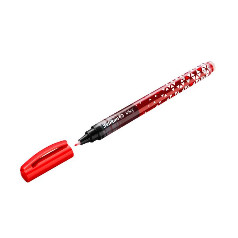 PELIKAN Tintenroller Inky® - Faserschreiber, Farbe rot von PELIKAN