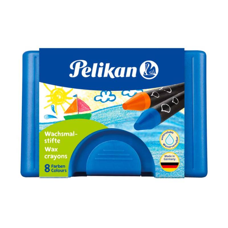 PELIKAN Wachsmalstifte 8er Set - rund wasservermalbar PELIKAN Wachsmalstifte 8er Set - rund wasservermalbar von PELIKAN