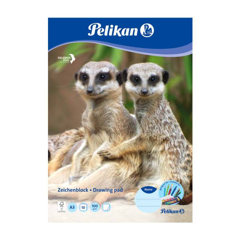 PELIKAN Zeichenblock FSC, Format A3, Blatt Anzahl 10 Blatt von PELIKAN