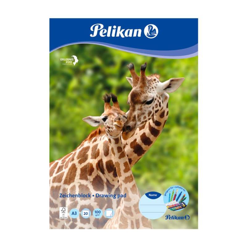 PELIKAN Zeichenblock FSC, Format A3, Blatt Anzahl 20 Blatt von PELIKAN