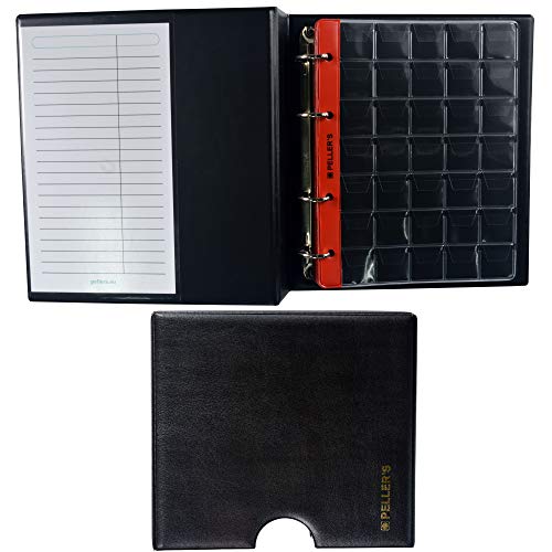 Sammelalbum für 350 Münzen: 10 Münz-Hüllen, Fächer 27x 27mm. Für Münzen mit Ø 23mm. Münzalbum M. (Modell M + Schuber) Sammelalbum für 350 Münzen: 10 Münz-Hüllen, Fächer 27x 27mm. Für Münzen mit Ø 23mm. Münzalbum M. (Modell M + Schuber) von PELLER'S