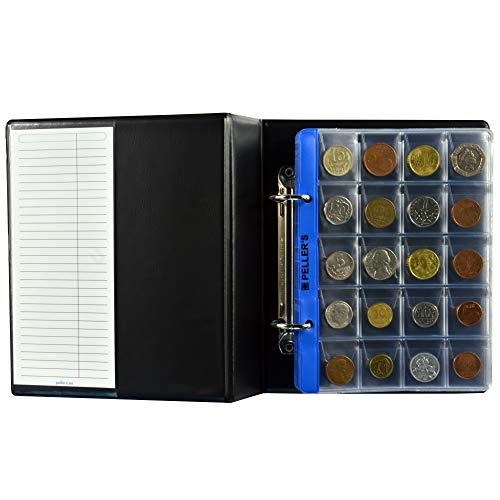 PELLER'S Sammelalbum für 200 10 Hüllen, Fächer 31 x 26mm. Für Münzen mit Ø 22.5mm. Münzalbum S, Plastik, Schwarz, S PELLER'S Sammelalbum für 200 10 Hüllen, Fächer 31 x 26mm. Für Münzen mit Ø 22.5mm. Münzalbum S, Plastik, Schwarz, S von PELLER'S