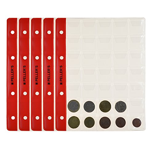 PELLER'S Münzhüllen, 35 Fächer auf jeder Sammelhüllen Für kleine Münzen bis Ø 23mm. 10er Pack. Für Münzalbum M. PELLER'S Münzhüllen, 35 Fächer auf jeder Sammelhüllen Für kleine Münzen bis Ø 23mm. 10er Pack. Für Münzalbum M. von PELLER'S
