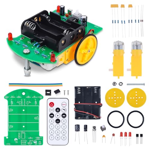Praxis Löten Lernen Ferngesteuertes Auto Kit, Anfänger DIY Smart Robot Car Bausatz Elektronische Schulprojekte für Studenten und Heimwerker Lernen Sie zu löten Praxis Löten Lernen Ferngesteuertes Auto Kit, Anfänger DIY Smart Robot Car Bausatz Elektronische Schulprojekte für Studenten und Heimwerker Lernen Sie zu löten von PEMENOL