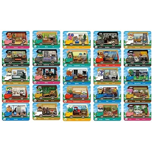 PEMY Animal Crossing New Horizons NFC-Karten – 25 Dorfbewohner Serie 2 (#26 bis #50) – kompatibel mit Nintendo Switch/Switch Lite/Switch 2 / New 3DS / Wii U – mit Aufbewahrungsbox von PEMY