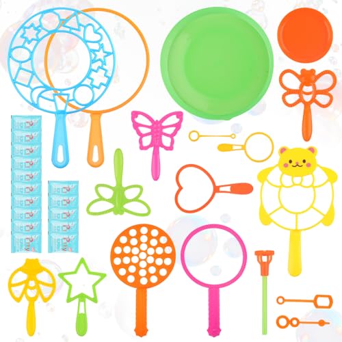 18 STK Seifenblasen Set Kinder Seifenblasenstab Sommer Seifenblasen Zubehör mit 6 STK Seifenblasenlösung, Großer Seifenblasen Spielzeug für Kinder Outdoor Spiele, Kindergeburtstag,Erwachsene Hochzeit 18 STK Seifenblasen Set Kinder Seifenblasenstab Sommer Seifenblasen Zubehör mit 6 STK Seifenblasenlösung, Großer Seifenblasen Spielzeug für Kinder Outdoor Spiele, Kindergeburtstag,Erwachsene Hochzeit von PENCHUAN