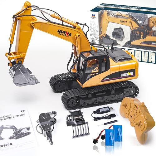 Ferngesteuerter Bagger Ferngesteuert ab 6 8 10 Jahre, 1:14 Rc Bagger Metall Ferngesteuert,3 in 1 Bagger mit Fernbedienung mit Akku und Ladegerät, Geschenke zum Geburtstag Ferngesteuerter Bagger Ferngesteuert ab 6 8 10 Jahre, 1:14 Rc Bagger Metall Ferngesteuert,3 in 1 Bagger mit Fernbedienung mit Akku und Ladegerät, Geschenke zum Geburtstag von PENGBU RC
