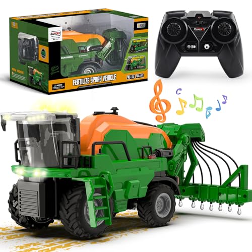 PENGBU RC Ferngesteuerter Traktor Ferngesteuert, Trecker Spielzeug ab 3 Jahre, Traktor mit Fernbedienung, Sprinkler, Ton und Licht, Trecker Spielzeug ab 3 Jahre Liquid Fertiliser Sprinkler PENGBU RC Ferngesteuerter Traktor Ferngesteuert, Trecker Spielzeug ab 3 Jahre, Traktor mit Fernbedienung, Sprinkler, Ton und Licht, Trecker Spielzeug ab 3 Jahre Liquid Fertiliser Sprinkler von PENGBU RC