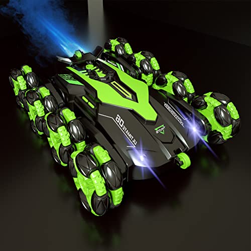 Ferngesteuertes Auto ab 8 Jahre, RC Auto mit Fernbedienung und LED Lights und Sprühnebel, RC Drift Car mit 360° Drehbares, 2,4GHz 1/16 Remote Control Car, Spielzeug ab 4 5 6 7 9 10+ Jahre Jungen von PENGBU RC