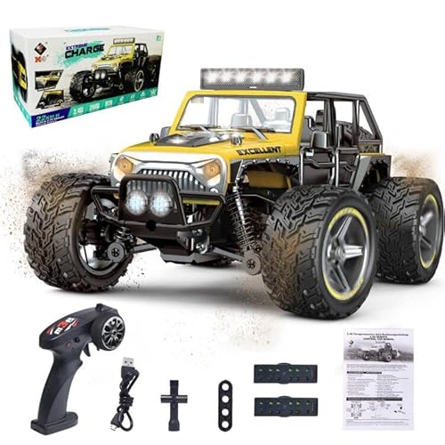 PENGBU RC Ferngesteuertes Auto ab 8 6 5 4 Jahre, Auto Ferngesteuert ab 6 8 Jahre, Monstertruck ferngesteuert ab 6 Jahre, 1/22 RC Auto Kinder mit Fernbedienung 2.4GHz All Terrain Wasserdicht (2 AKKU) von PENGBU RC