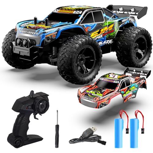 Monstertruck Ferngesteuert, 1:18 Ferngesteuertes Auto ab 3 4 6 8 Jahre, 20km/h Ferngesteuerter Monstertruck mit Karosserielicht/Zwei Gehäuse, 2,4GHz Auto Ferngesteuert, Geschenk Junge Kinder Monstertruck Ferngesteuert, 1:18 Ferngesteuertes Auto ab 3 4 6 8 Jahre, 20km/h Ferngesteuerter Monstertruck mit Karosserielicht/Zwei Gehäuse, 2,4GHz Auto Ferngesteuert, Geschenk Junge Kinder von PENGBU RC
