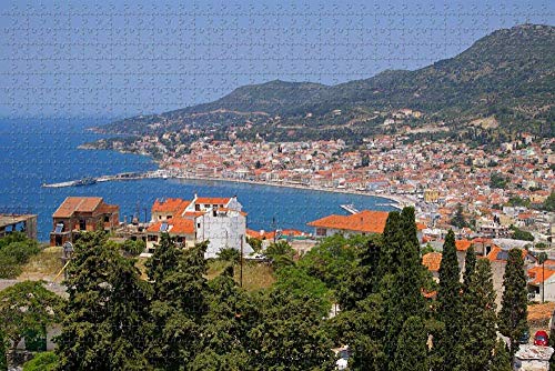 Samos Island Griechenland Puzzle für Erwachsene 1000 Stück hölzernes Reisegeschenk-Souvenir von PENGPENG